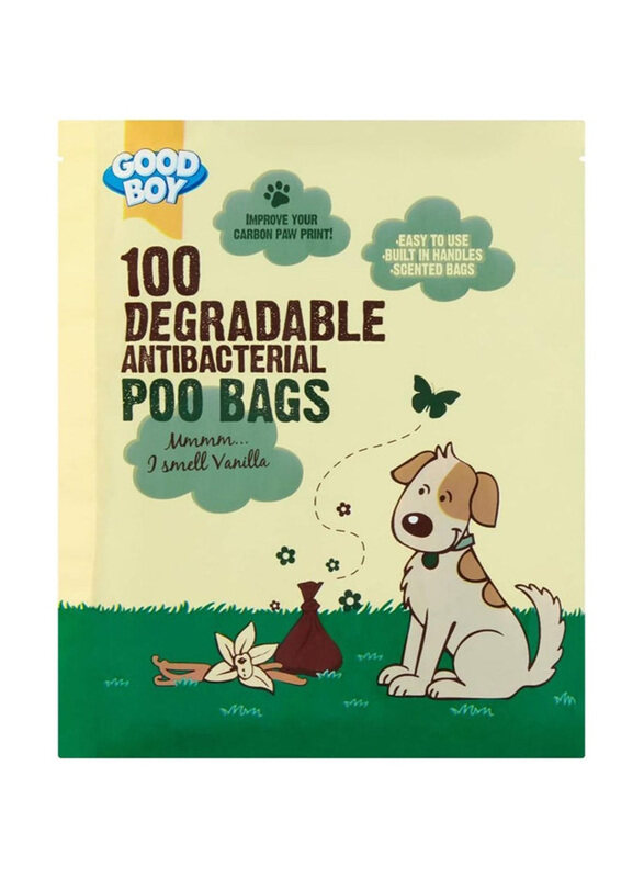 

Good Boy Anti Bacterial Poo Bags, 100 Sheets, Black