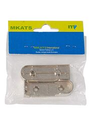 Mkats Extension Rod Oval Bracket Set, 2 Pieces, Silver