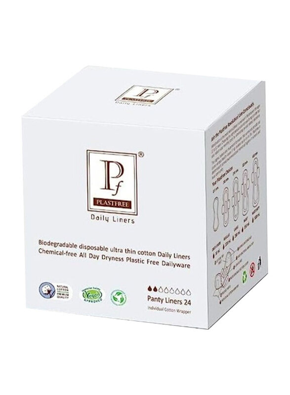 

Plastfree Organic Panty Liners, 24 Pieces