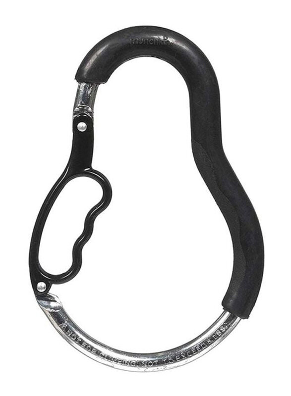 

Munchkin Clip N Carry Grippy Stroller Hook for Babies, Black