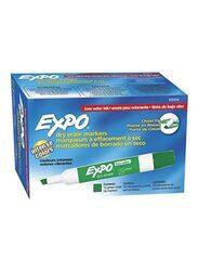 Expo Low-Odour Dry Erase Markers, 12 Pieces, Green