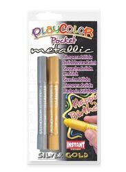 Playcolor Metallic Poster Paint Set, 2 Piece, Silver/Gold