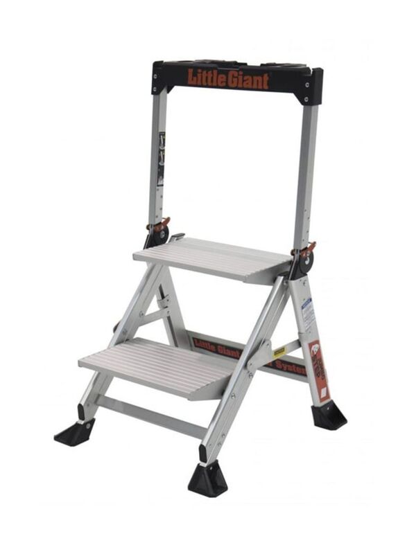 Little Giant Two Step Jumbo Safety Ladder, 892292, Multicolour