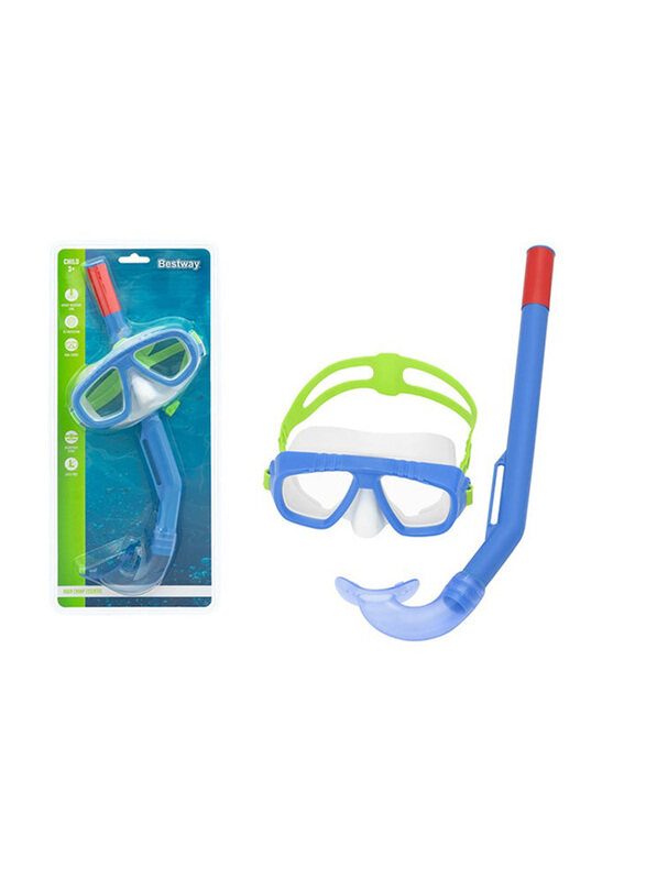 

Bestway 1-Piece Fundive Mask And Snorkel, Blue/Orange