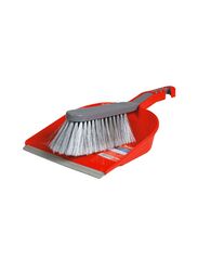 Arix Dustpan Brush Mini Set, Red/Grey