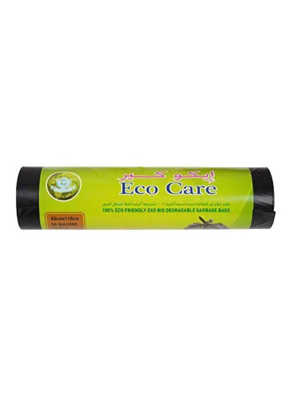 

Eco Care Garbage Bag Roll, Black, 55 Piece