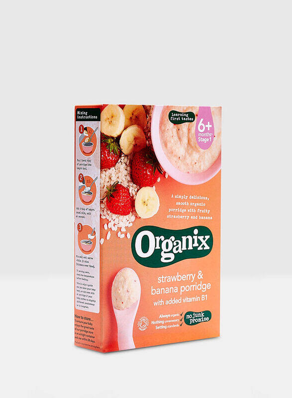 

Organix Strawberry and Banana Porridge, 120g