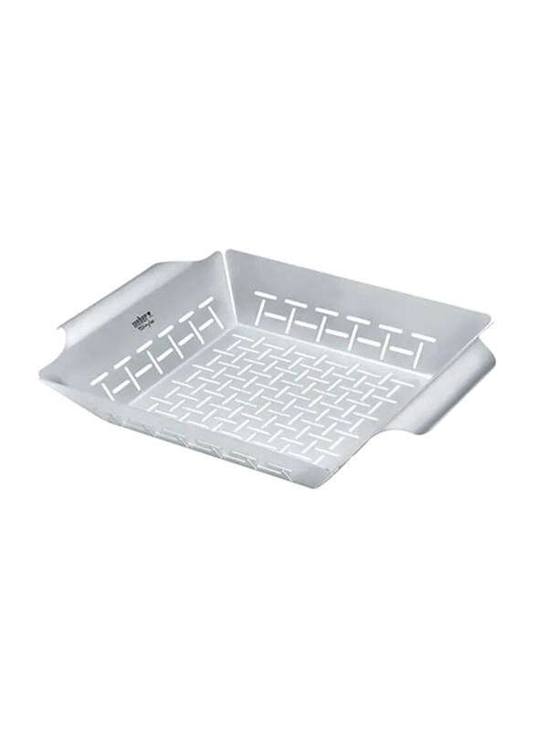 

Weber Stainless Steel Square Vegetable Grill, 6434, 45.72x45.72 cm, Silver