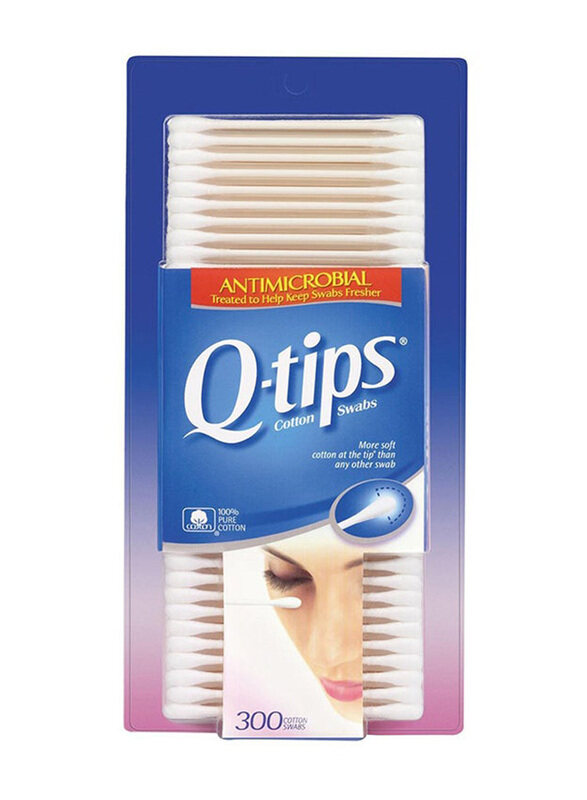 

Q-Tips Anti Microbial Cotton Swabs, 300 Piece