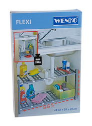 Wenko Flexi Under Cabinet Shelf, Grey/Silver