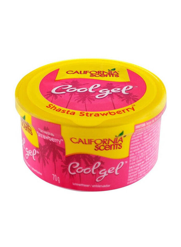 

California Scents 70gm Cool Gel Shasta Strawberry, Multicolour
