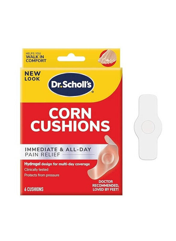 

Dr. Scholl's Corn Cushion For Immediate & All Day Pain Relief Cushion, 6 Pieces, Beige