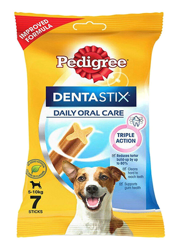 Pedigree 7-Piece Denta Stix Dog Daily Oral Care, Brown, 110g