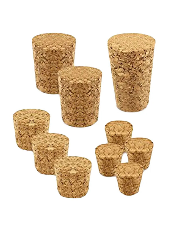 

Craft Medley 10-Piece Cork Stopper Set, Brown