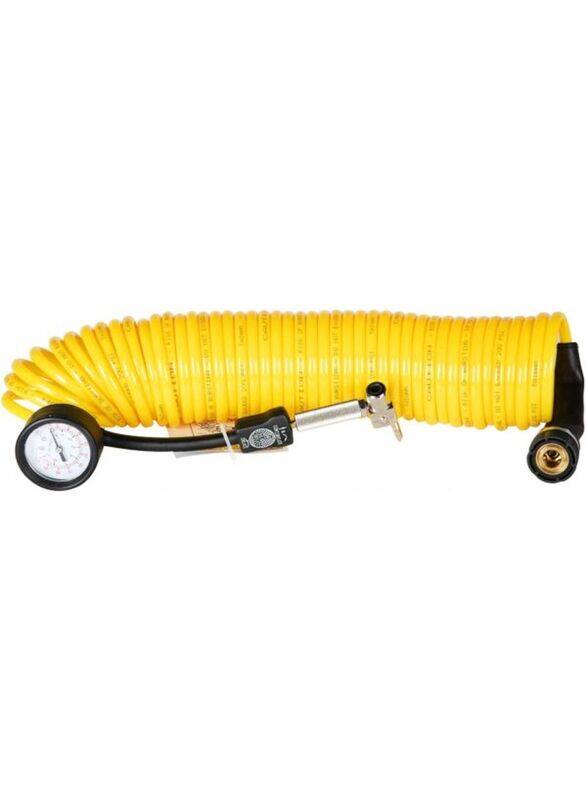 

Carplan Replacement Deflator Inflator Hose with Fittings & Dial Gauge, Yellow/Black