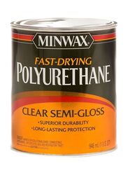 Minwax Clear Semi-Gloss Fast Drying Polyurethane, 946ml