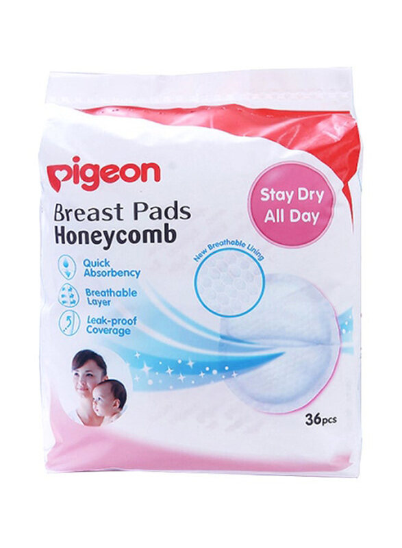 

Pigeon Honeycomb Breast Pads Set, 36 Pieces, White