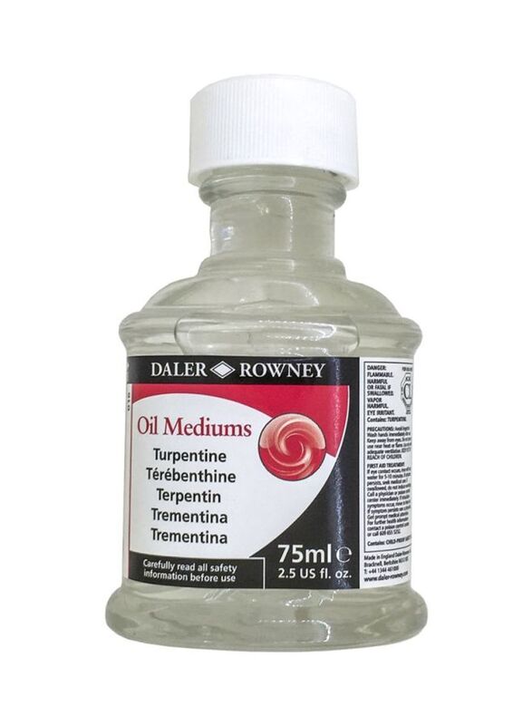 Daler Rowney Turpentine For Oil Colour, 75ml, Clear