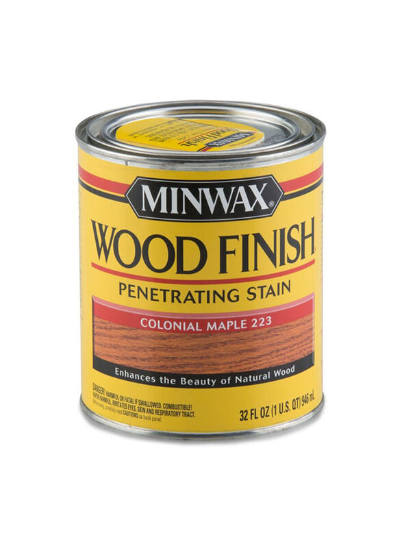 Minwax Wood Finish Penetrating Stain, 946ml, Colonial Maple
