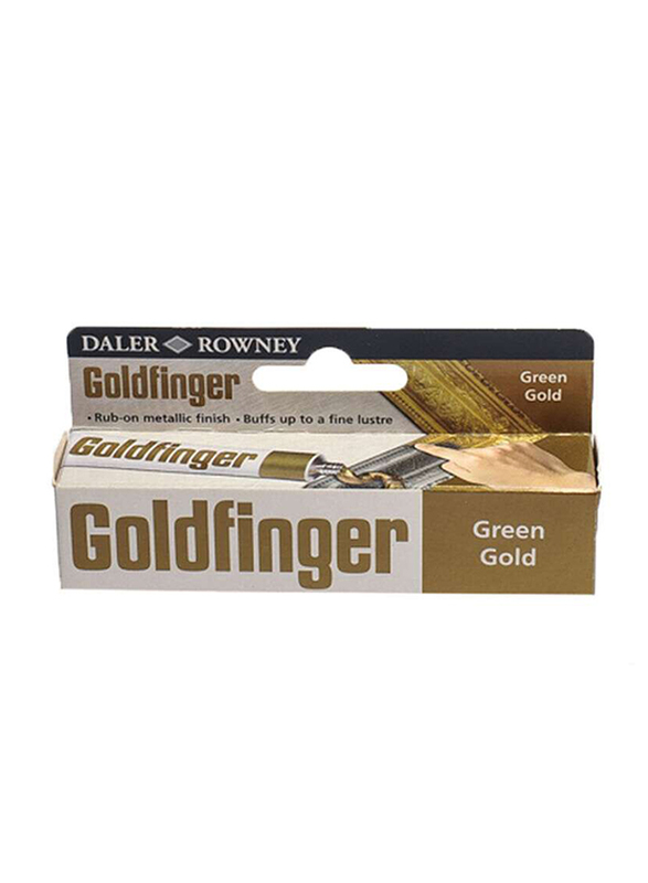 دالر روني أنبوب ألوان الإصبع الذهبي ، 22 مل ، أخضر / ذهبي