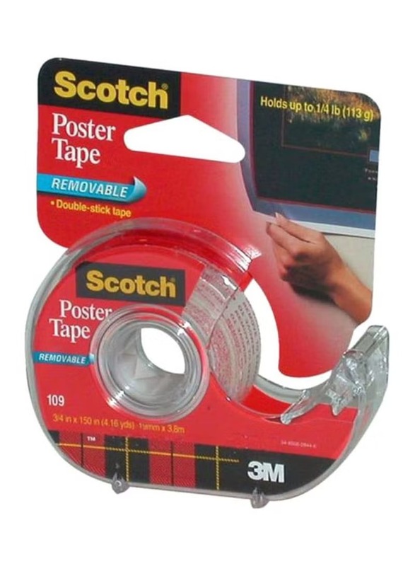 3M Scotch Removable Poster Tape, Clear