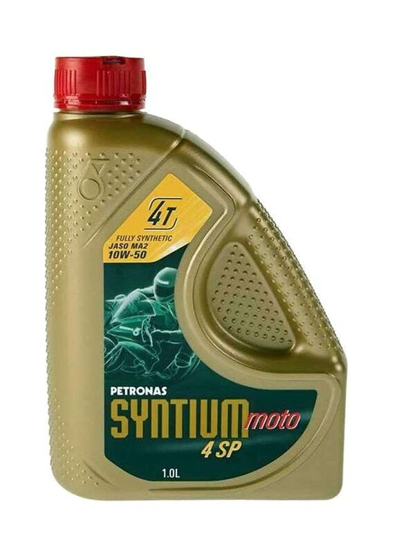 Petronas 1 Liter Tutela Syntium Moto Motorbike Oil, 4sp 4t 10w50, Brown