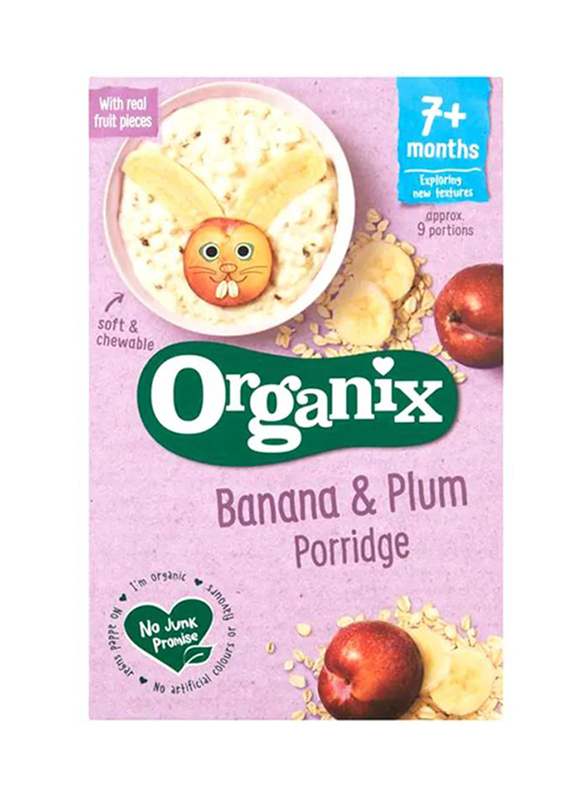 Organix Banana & Plum Porridge, 7+ Months, 200g