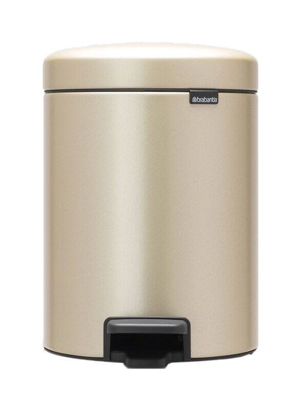 

Brabantia 5L Newicon Pedal Garbage Bin, Champagne