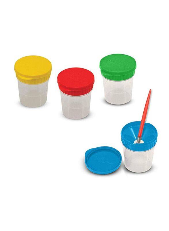 Melissa & Doug Spill Proof Paint Cups Set, 4 Pieces, Multicolour