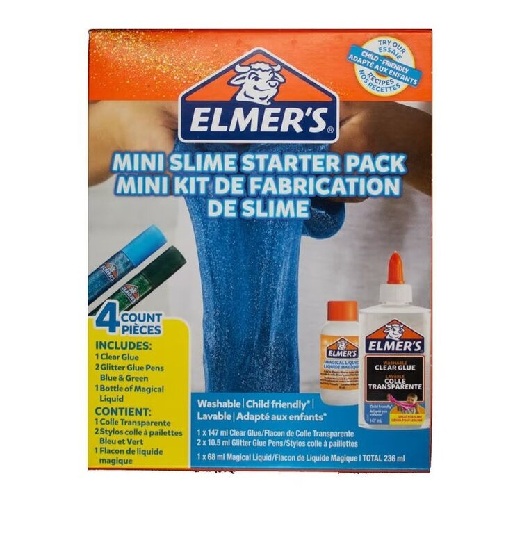 

Elmer's 4-Piece Washable Mini Slime Starter Pack, Multicolour, 236 ml