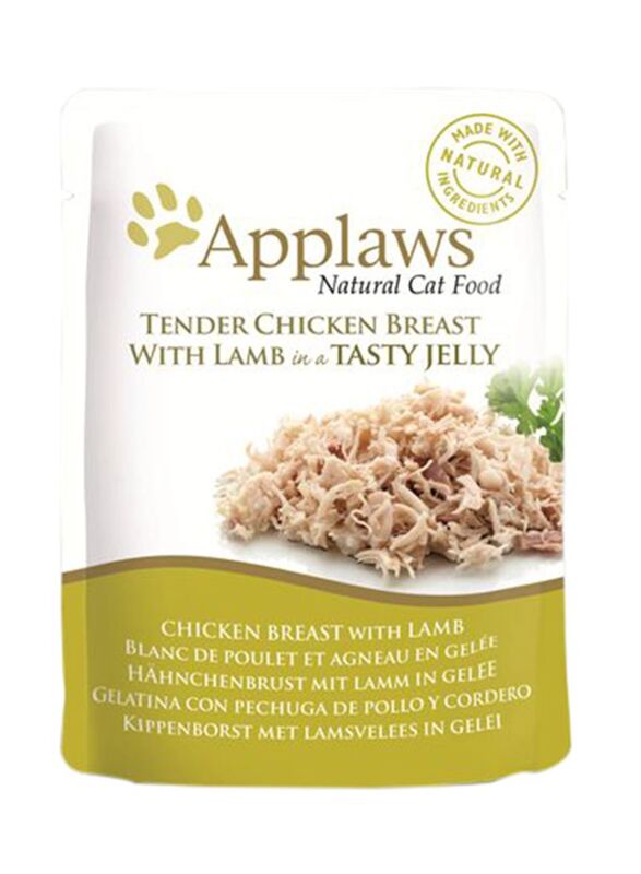 Applaws Tender Chicken Breast With Lamb In Jelly Food Wet Cat Brown Food, 70g