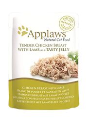 Applaws Tender Chicken Breast With Lamb In Jelly Food Wet Cat Brown Food, 70g