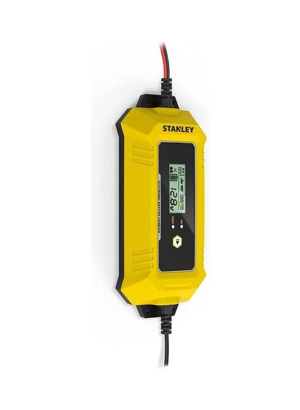 Stanley Electronic Battery Charger, Yellow