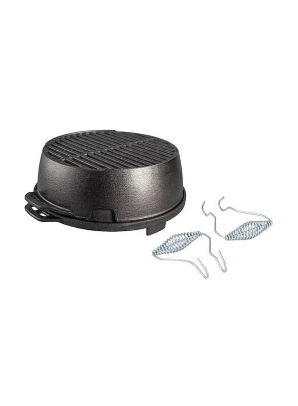 

Lodge 30cm Cast Iron Round Kickoff Grill, L12RG, Black