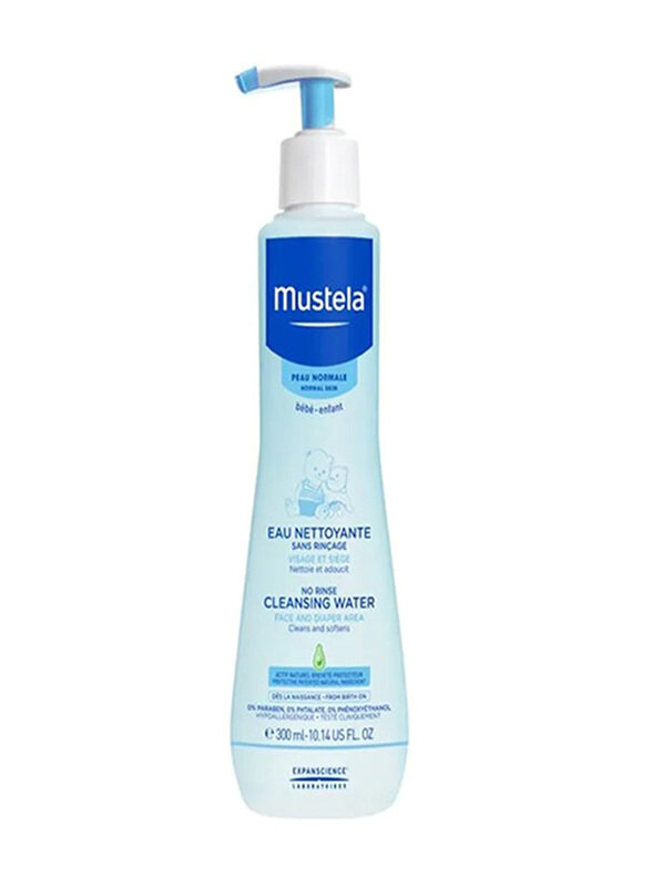 

Mustela 300ml Physiobebe No Rinse Cleansing Water, Blue