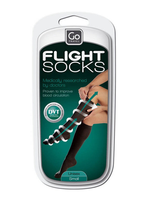 

Go Travel Flight Socks, Small, Black