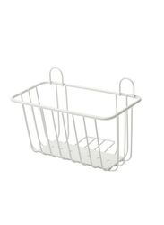 Steel Wired Bathroom Basket, White
