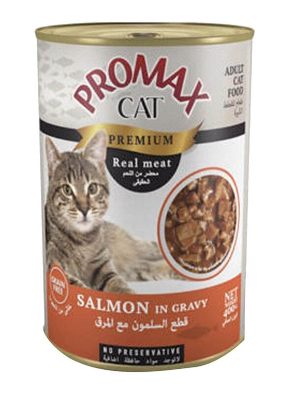 

Promax Premium Real Meat Salmon in Gravy Cat Wet Food, 400g