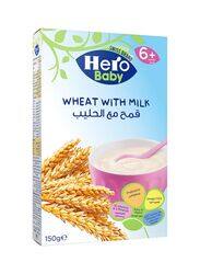 Hero Baby Wheat Cereal With Milk, 6+ Months, 150g