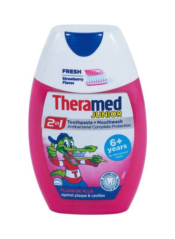 

Theramed 2-In-1 Junior Toothpaste & Mouthwash, 75ml, Pink