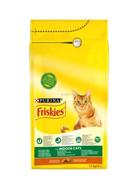 Purina Friskies Sterilized Salmon and Vegetables Food for Cats, 1.5 Kg