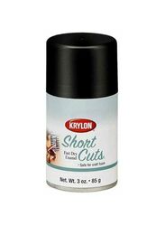 Krylon Short Cuts Fast Dry Enamel Spray Paint, 85g, Black