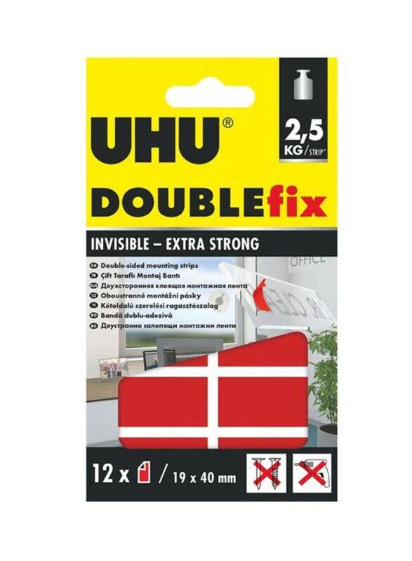 

UHU Double-Sided Mounting Strip, 12 Piece, Red