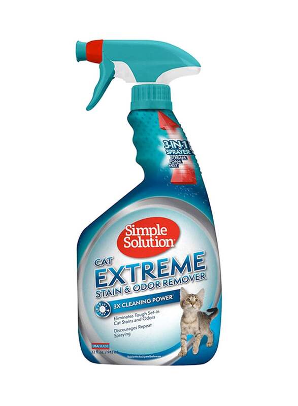 Simple Solution Extreme Cat Pet Stain Odour Remover, Multicolour, 946.35ml