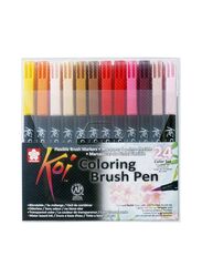 Sakura Koi Coloring Brush Pen, 24 Piece, Multicolour