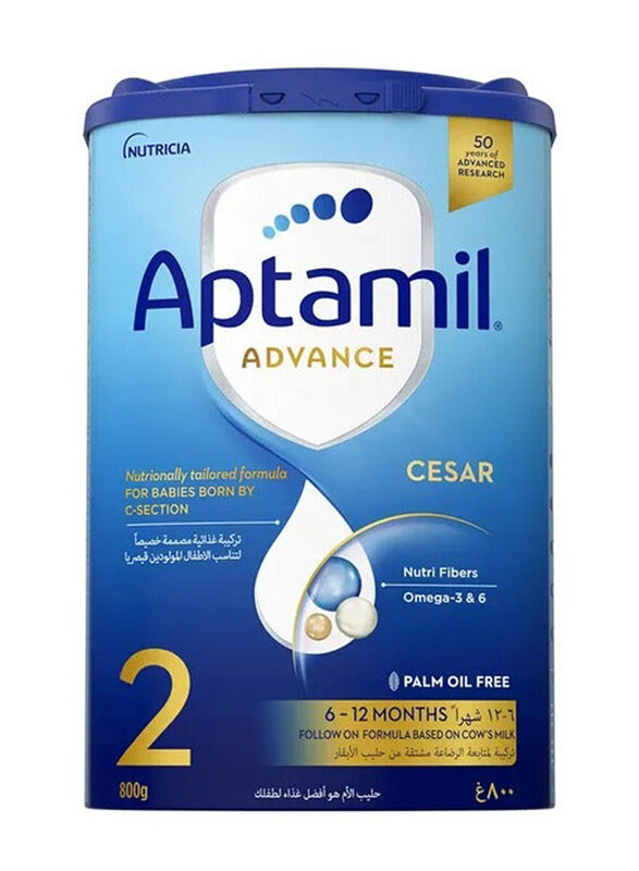 

Aptamil Advance Cesar 2 Follow On Formula Milk Plain, 800g