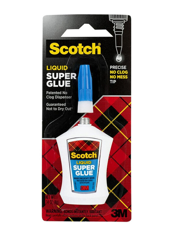 

3M Super Glue In Precision Applicator Bottle, 4g, Clear