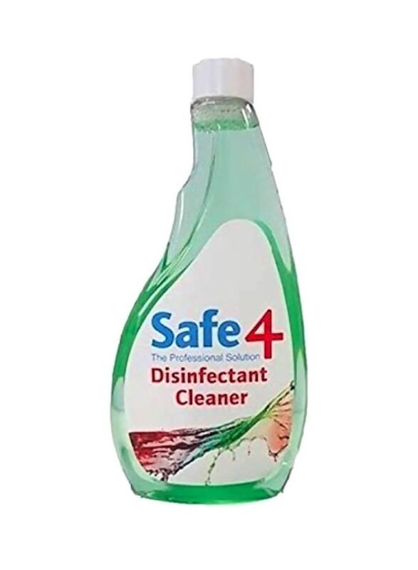 Safe4 Disinfectant Cleaner Apple Flavour Spray, Light Green
