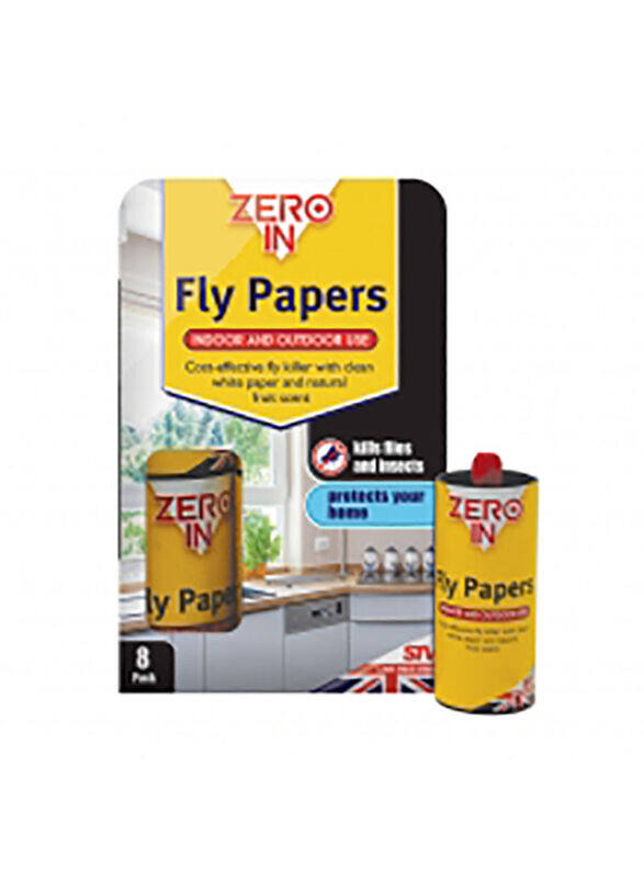 STV Fly Papers, 8 Piece, 9cm