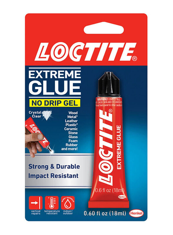 

Loctite 18ml No Drip Gel Extreme Glue, Red